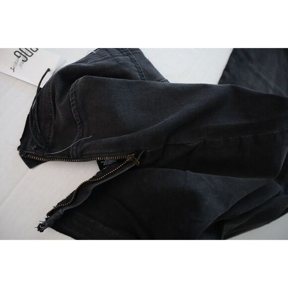 BDG x Urban Outfitters OB1496287 Women's Sz 27 Black Ruched Dipped V Flare Jeans - Picture 5 of 10